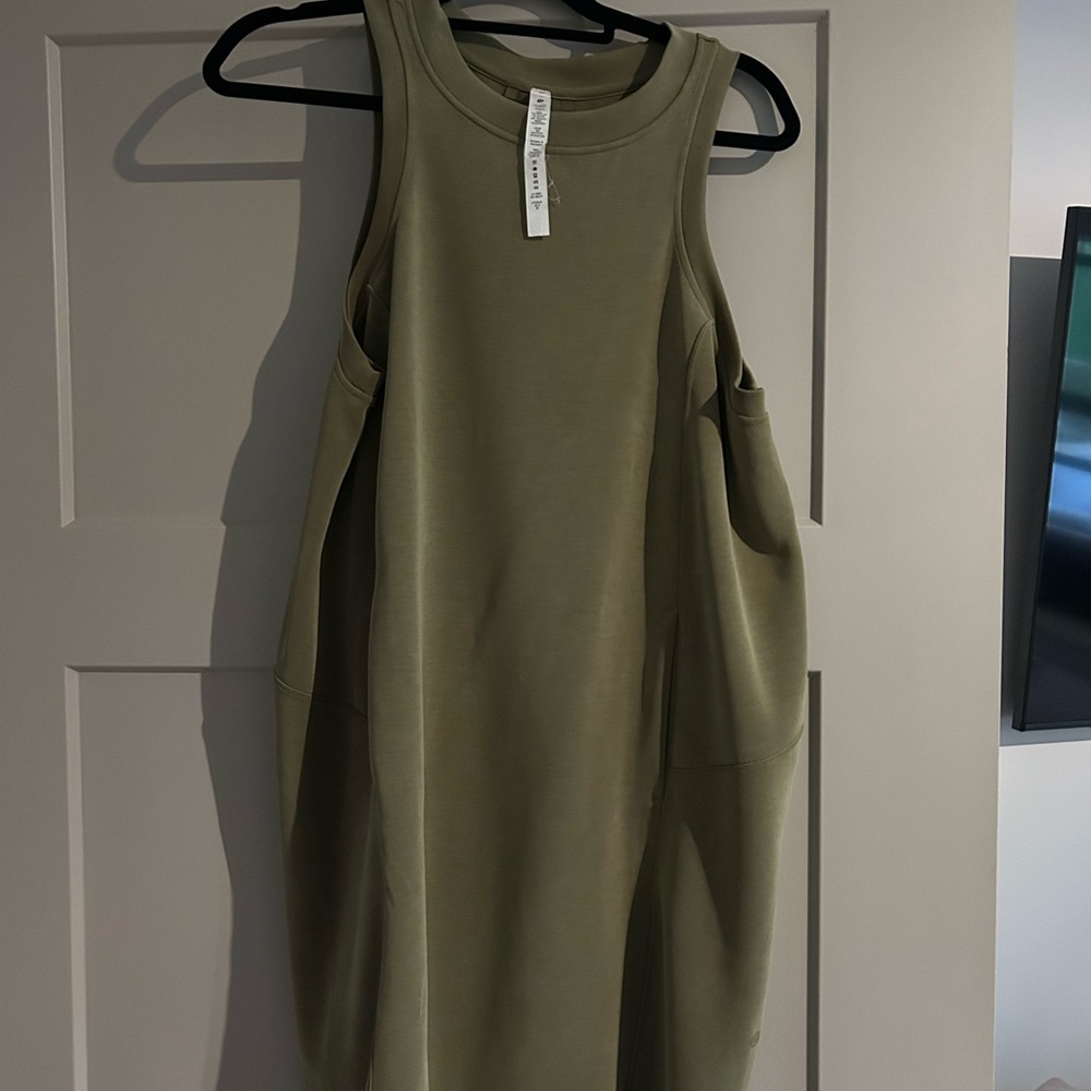 Lululemon Athletica Green Halter Mini Dress